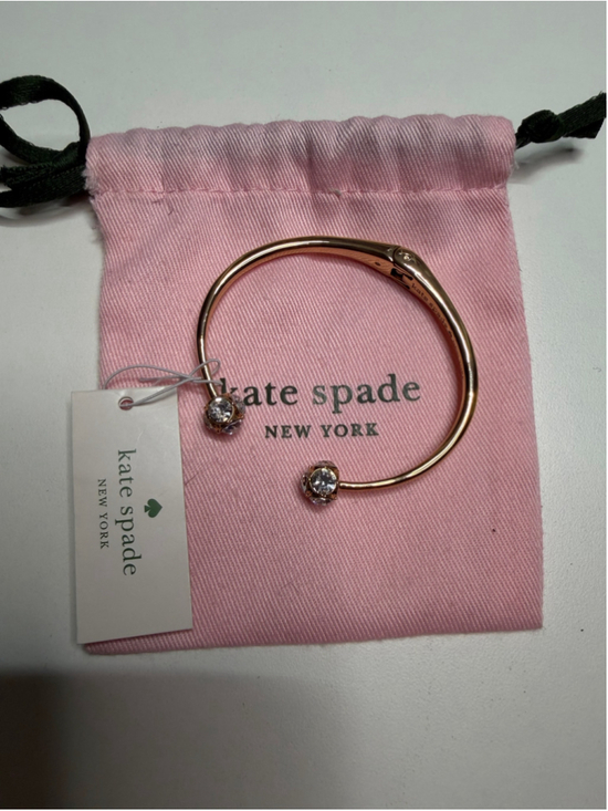 Kate Spade Jewelry - Women's Kate Spade Gold Tone Crystal Cuff Bracelet One Size